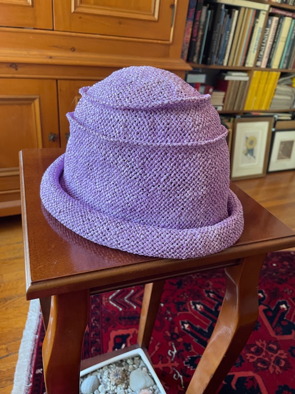 ✨ Lavender Bucket Hat / Cloche ✨Ultimate Cottagecore Aesthetic Accent! - Picture 6 of 7